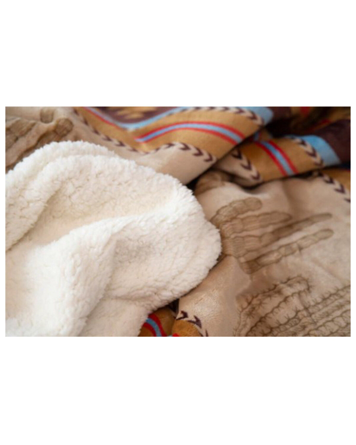 Carstens Home Cactus Plush Sherpa Throw