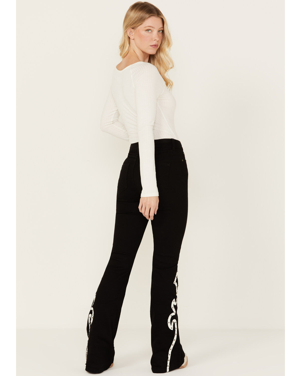 Idyllwind Women's Grove Western Pieced High Rise Gypsy Stretch Bootcut Jeans