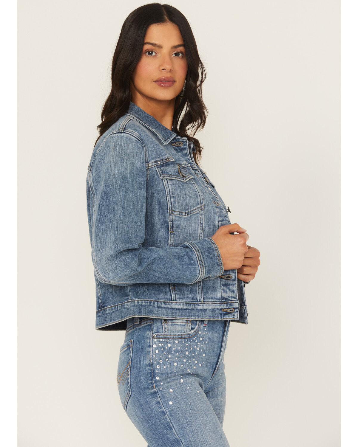 Idyllwind Women's Idlewild Novelty Denim Trucker Jacket