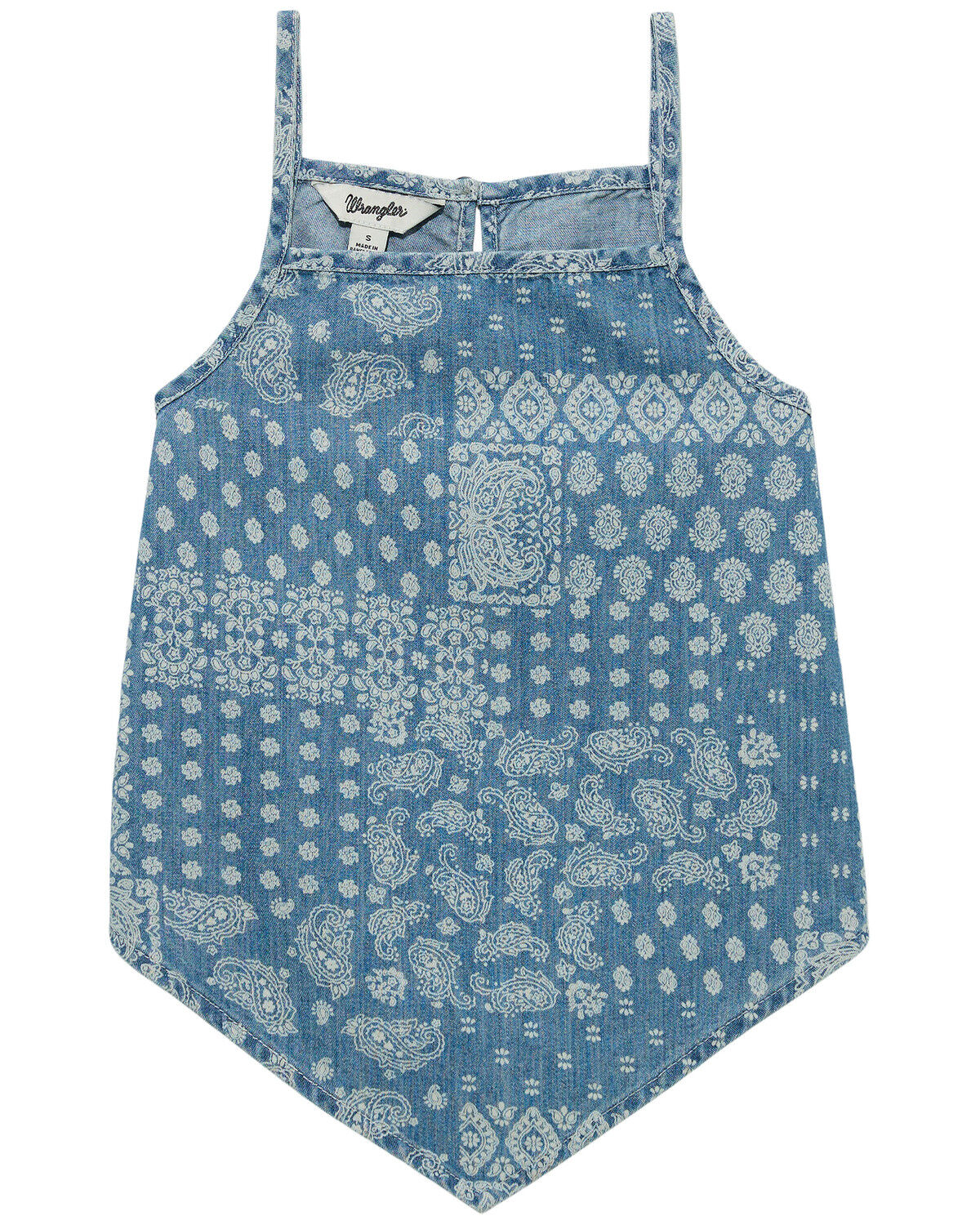 Wrangler Girls' Bandana Print Denim Tank