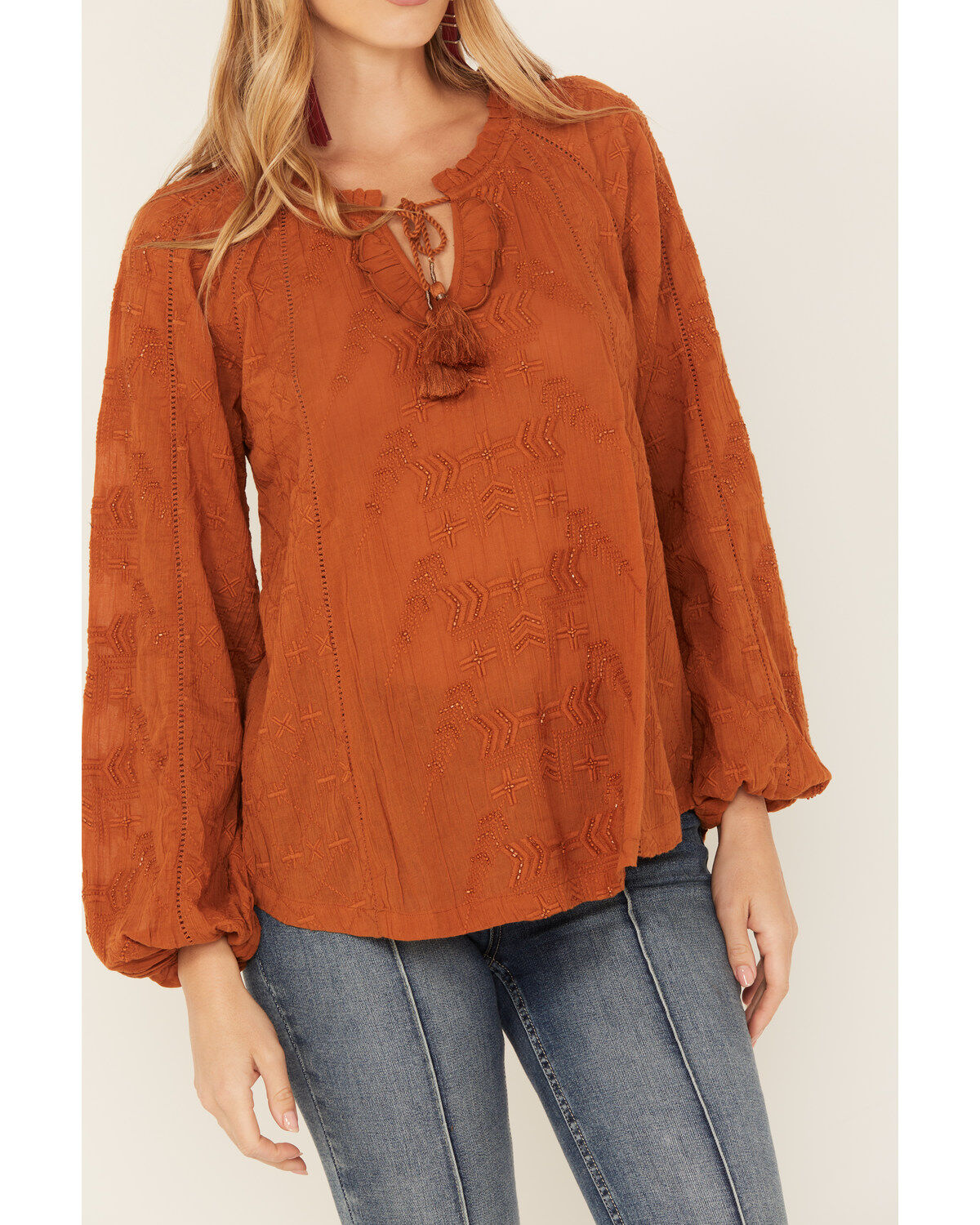 Shyanne Women's Long Sleeve Boho Blouse