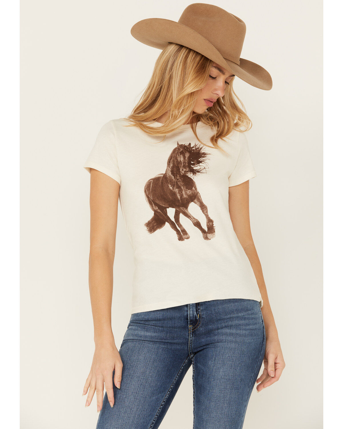 Shyanne Women's Stallion Short Sleeve Girlfriend Graphic Short Sleeve Tee