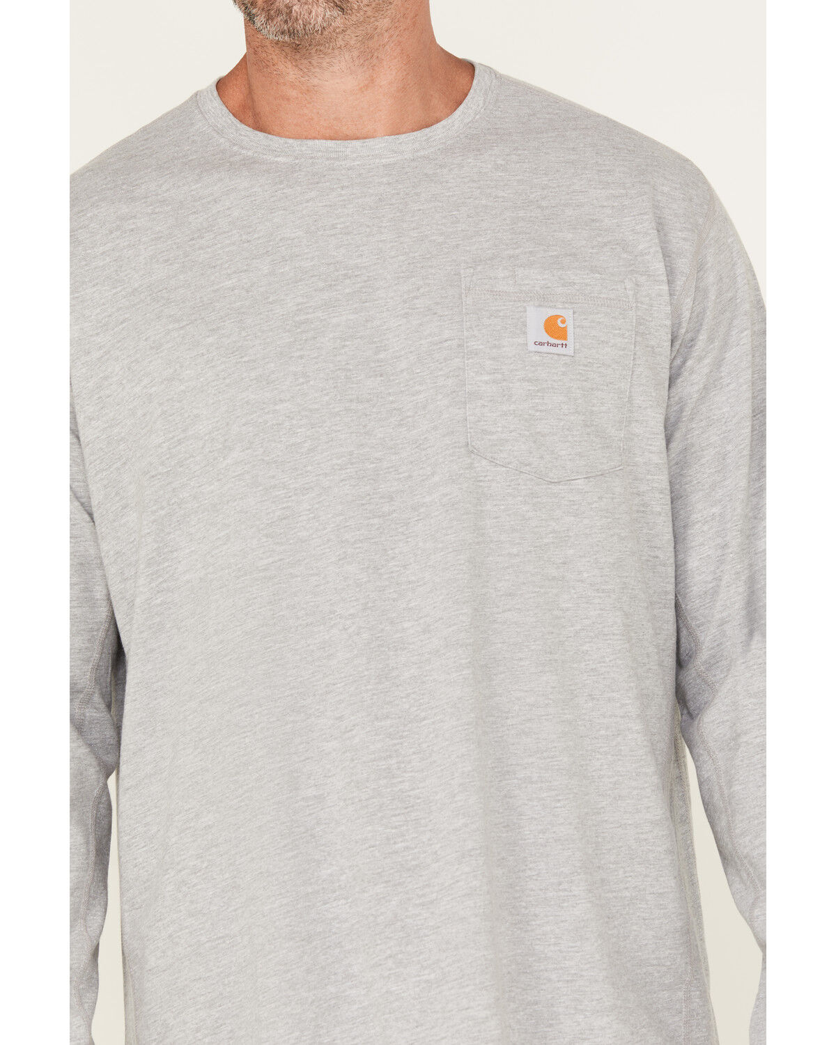 Carhartt Men's Force Relaxed Fit Midweight Long Sleeve Logo Pocket Work T-Shirt