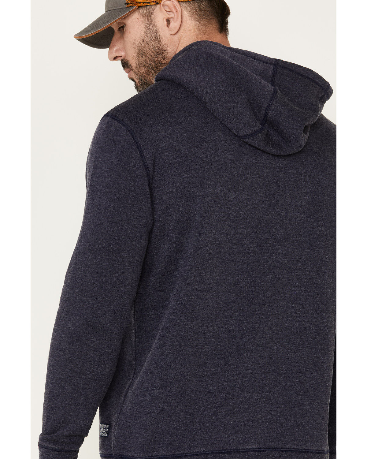 Flag & Anthem Men's Navy Colerain Burnout Fleece Hooded Sweatshirt