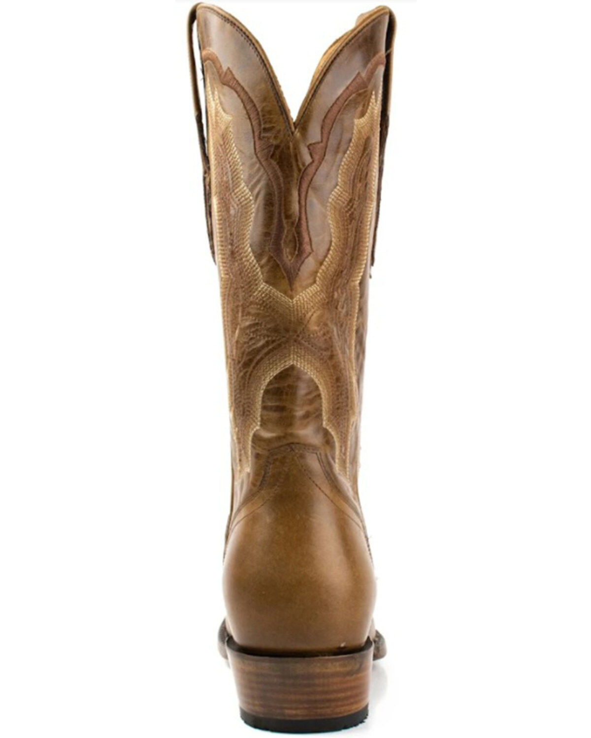 El Dorado Men's Embroidered Design Western Boots - Round Toe