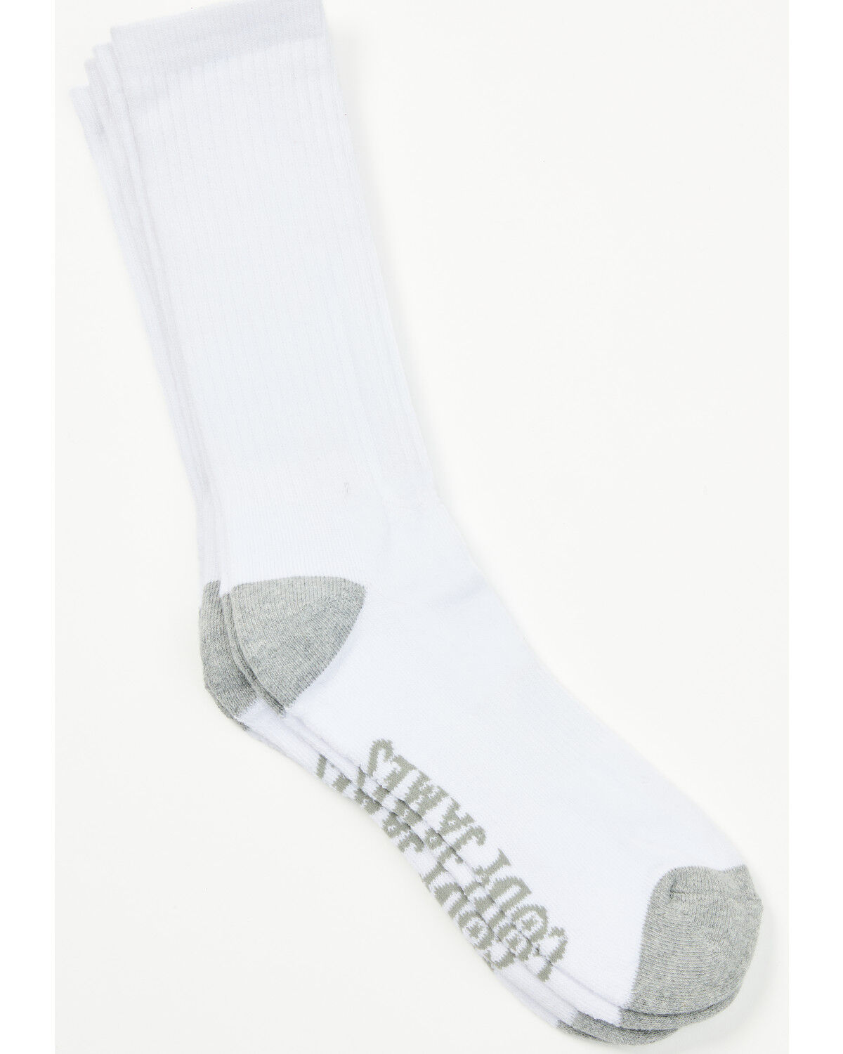 Cody James Men's White Crew Socks With Moisture Management