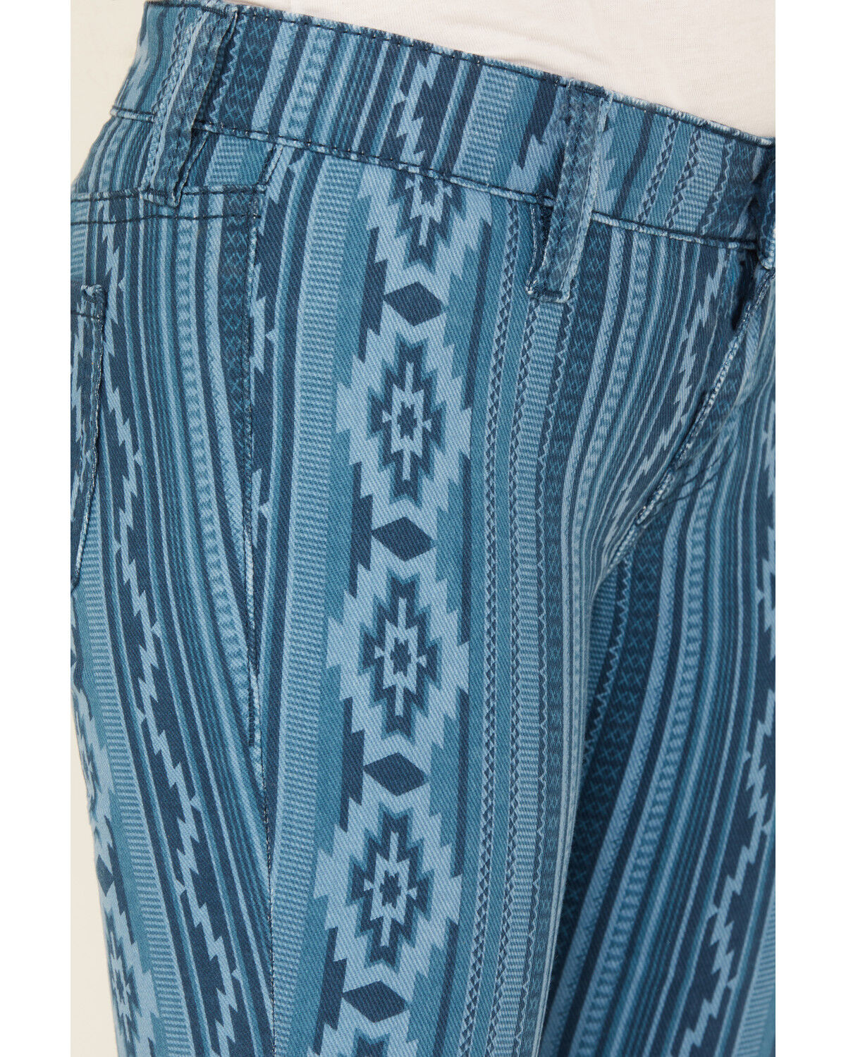 Rock & Roll Denim Girls' Southwestern Striped Flare Stretch Denim Jeans