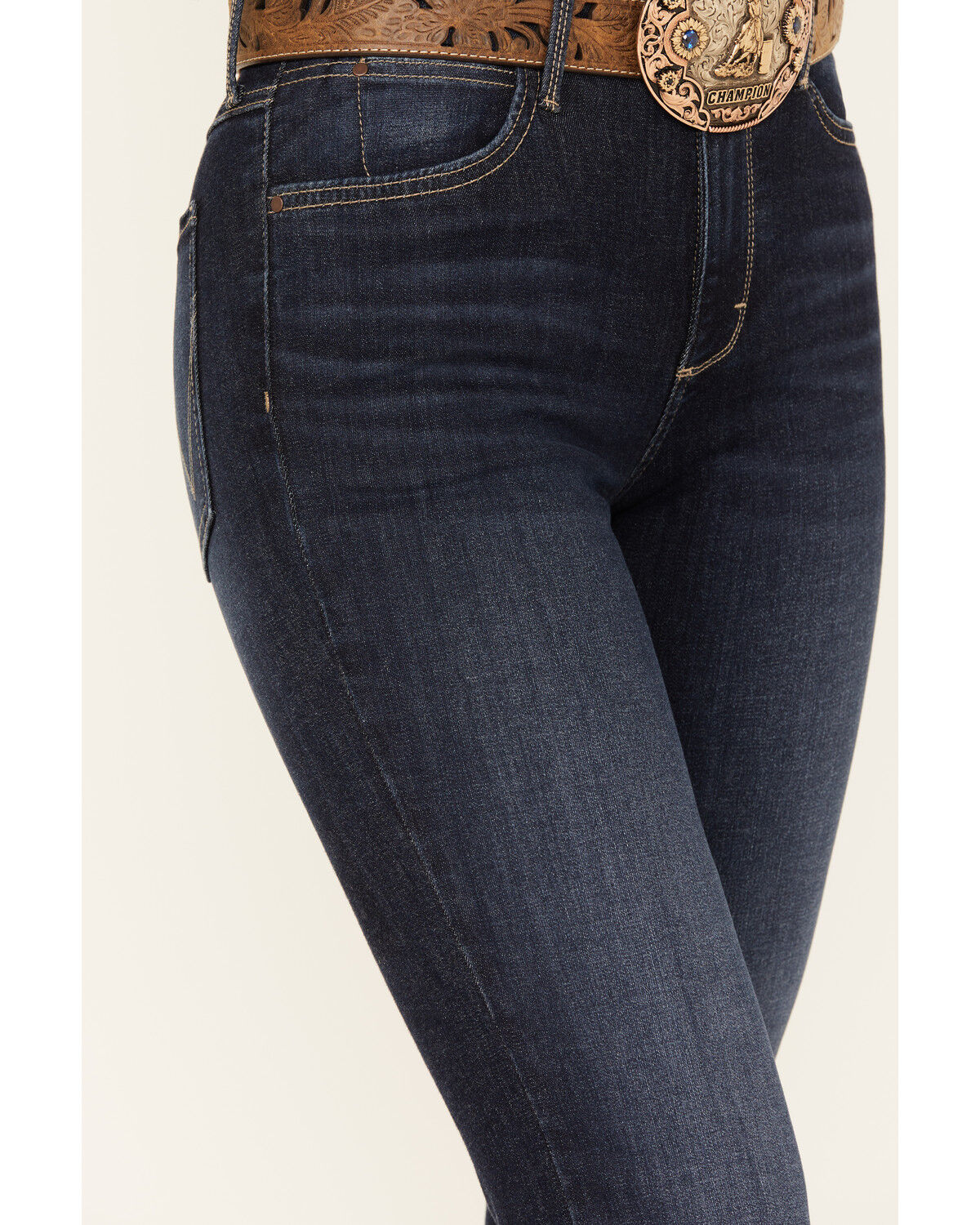 Wrangler Women's Madilyn Dark Wash High Rise Flare Stretch Denim Jeans