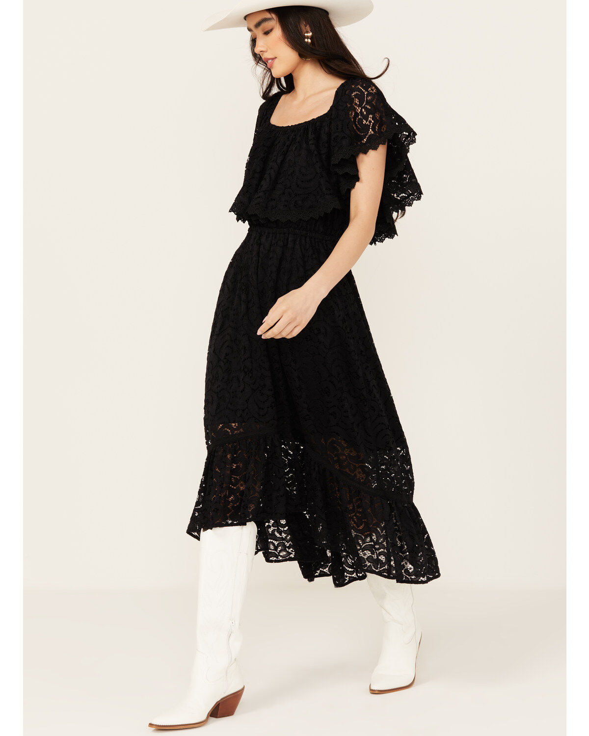 Beyond The Radar Women's Short Sleeve Midi Dress