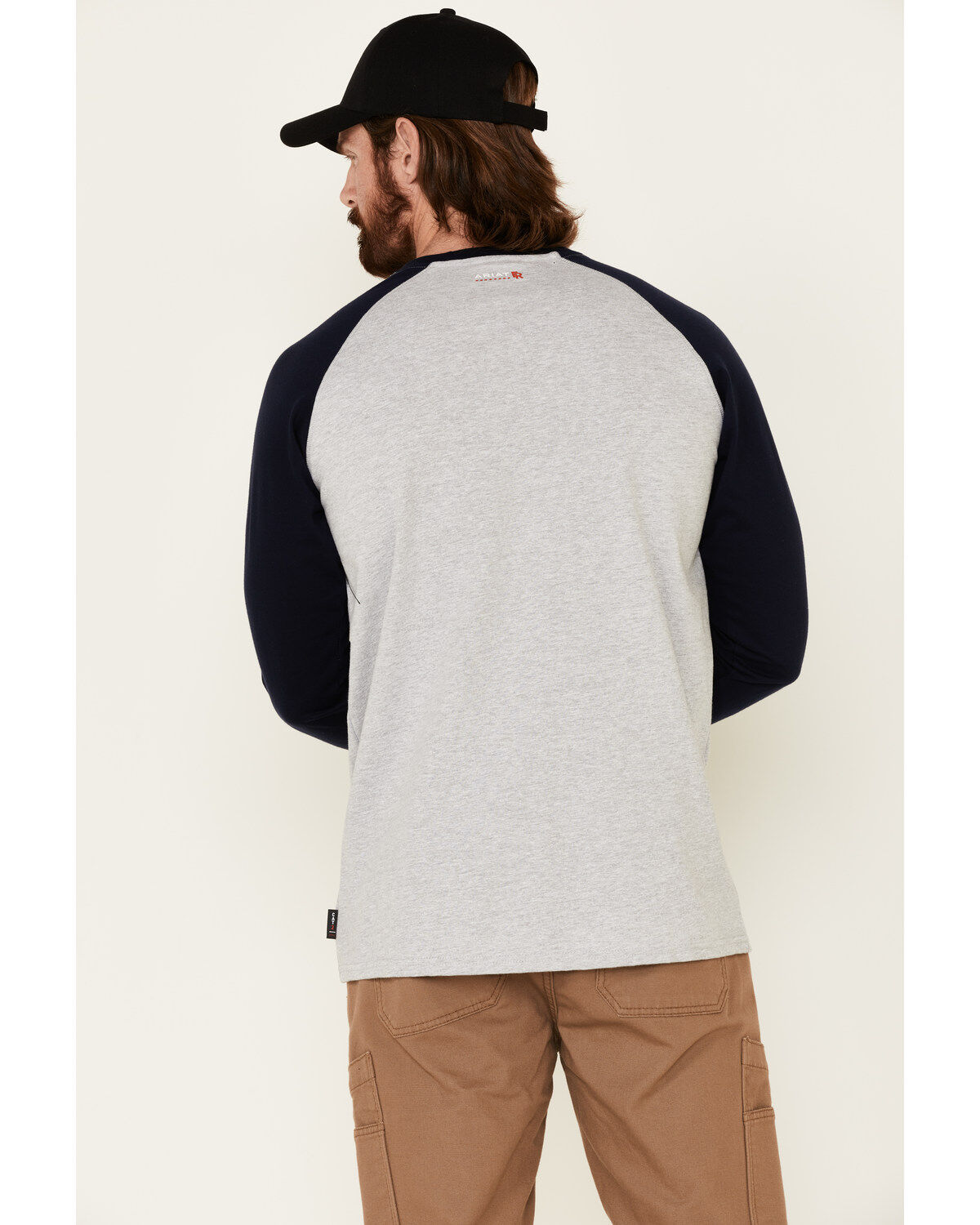 Ariat Men's FR Baseball Logo Crew Work Tee