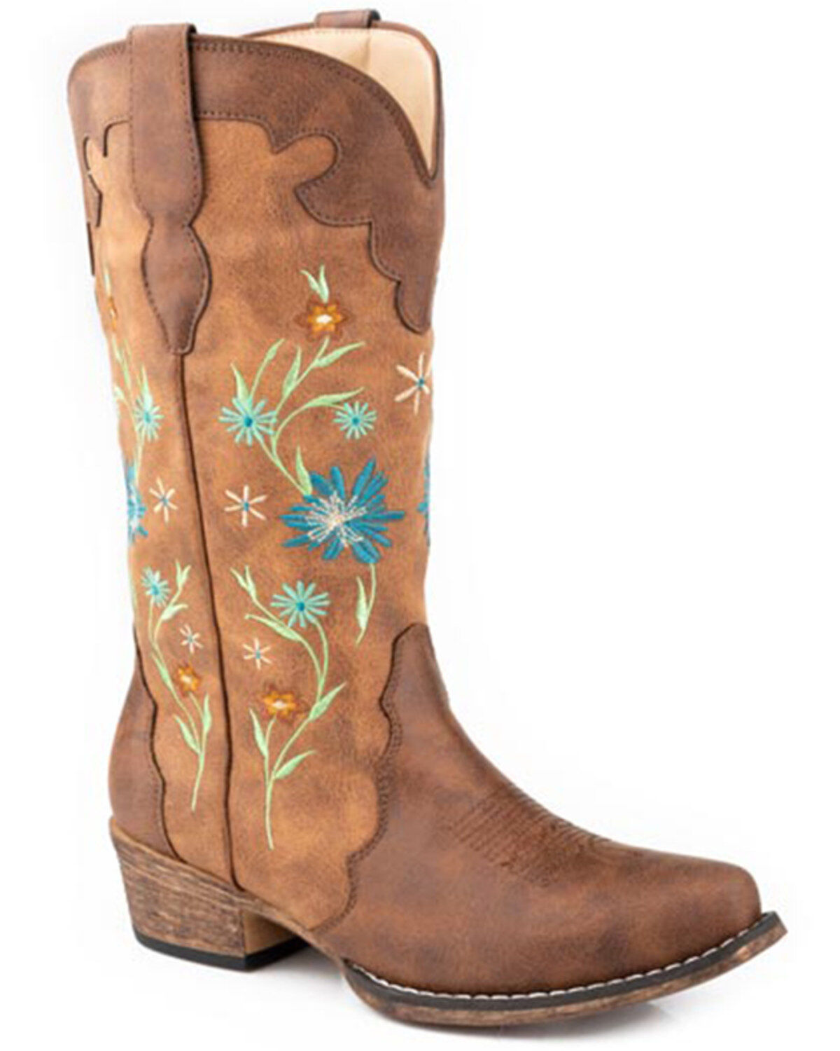Roper Women's Riley Blossom Western Boots - Snip Toe
