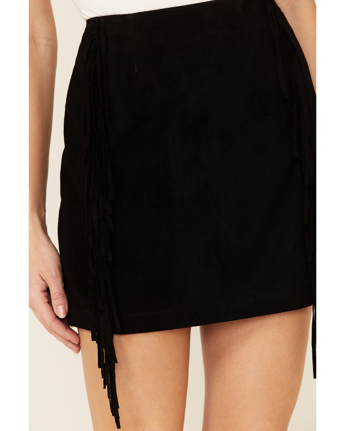 Double D Ranch Women's Gathered Stories Fringe Skirt