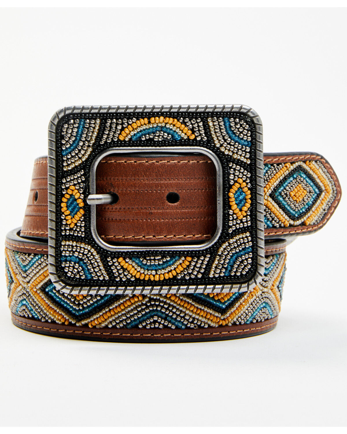 Shyanne Women's Gretchen Beaded Leather Belt