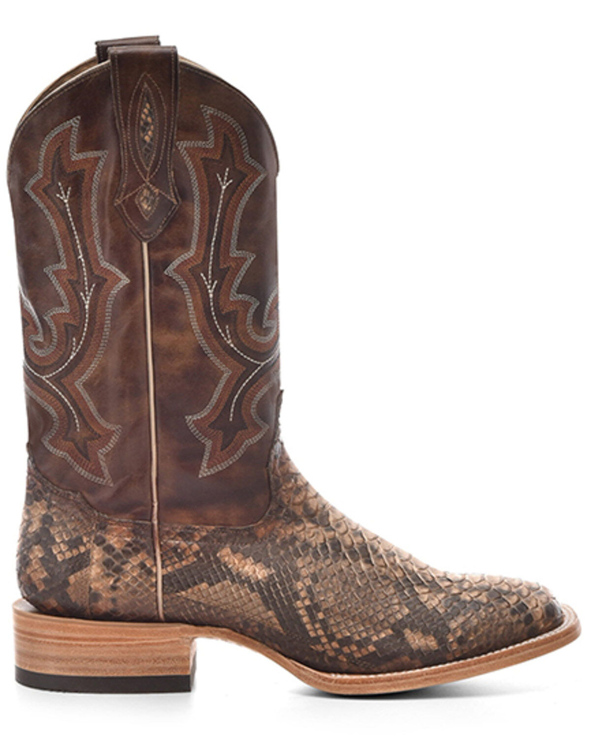 Corral Men's Exotic Python Western Boots - Broad Square Toe