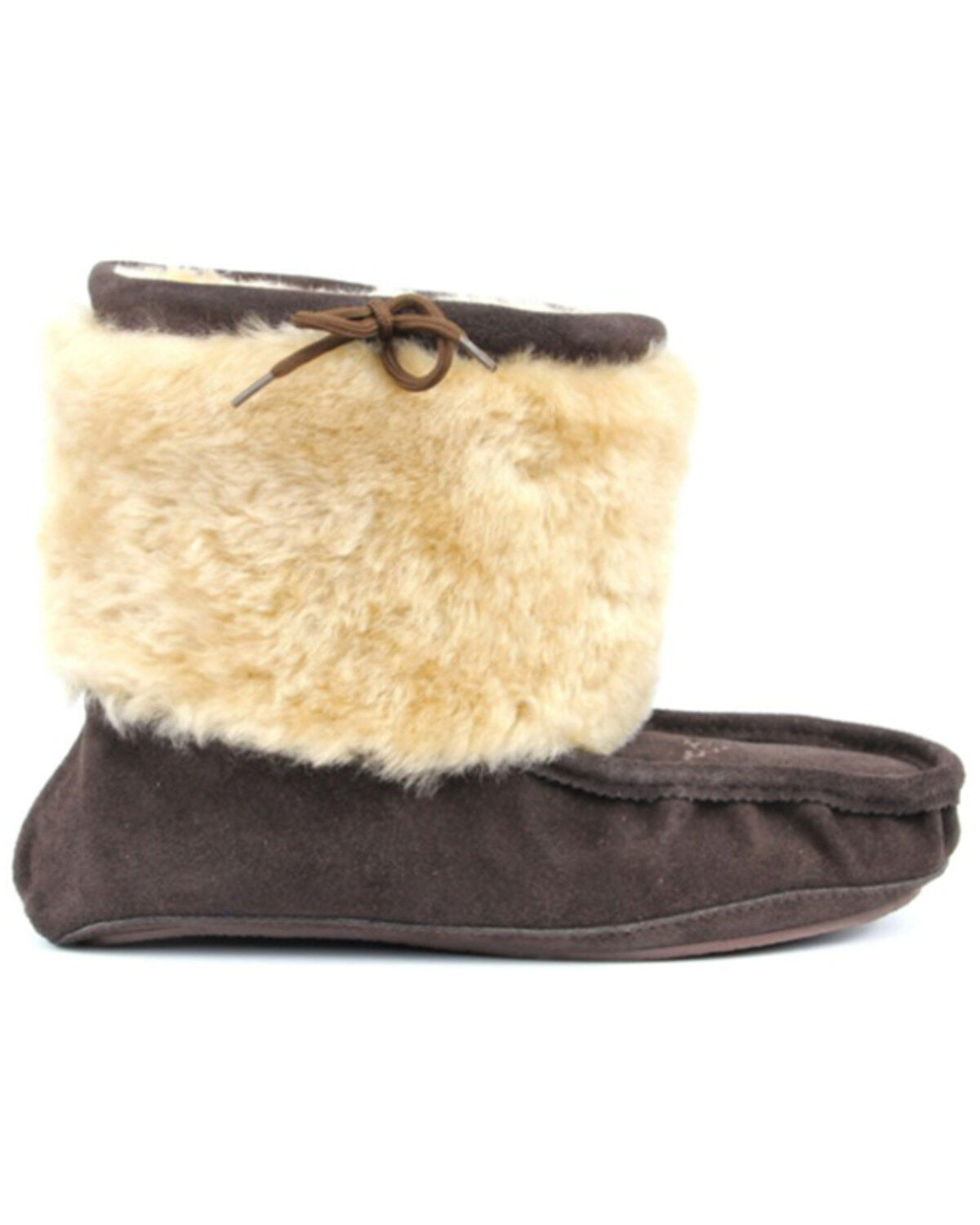 Superlamb Women's Navajo Moc Pull On Suede Booties - Moc Toe