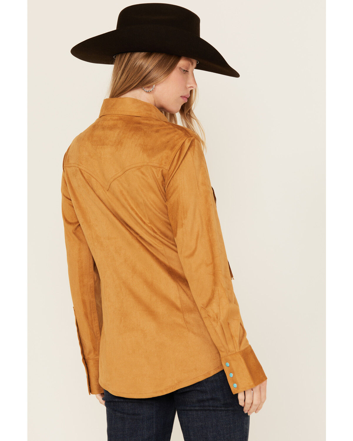 Wrangler x Lainey Wilson Women's Fringe Long Sleeve Snap Western Shirt