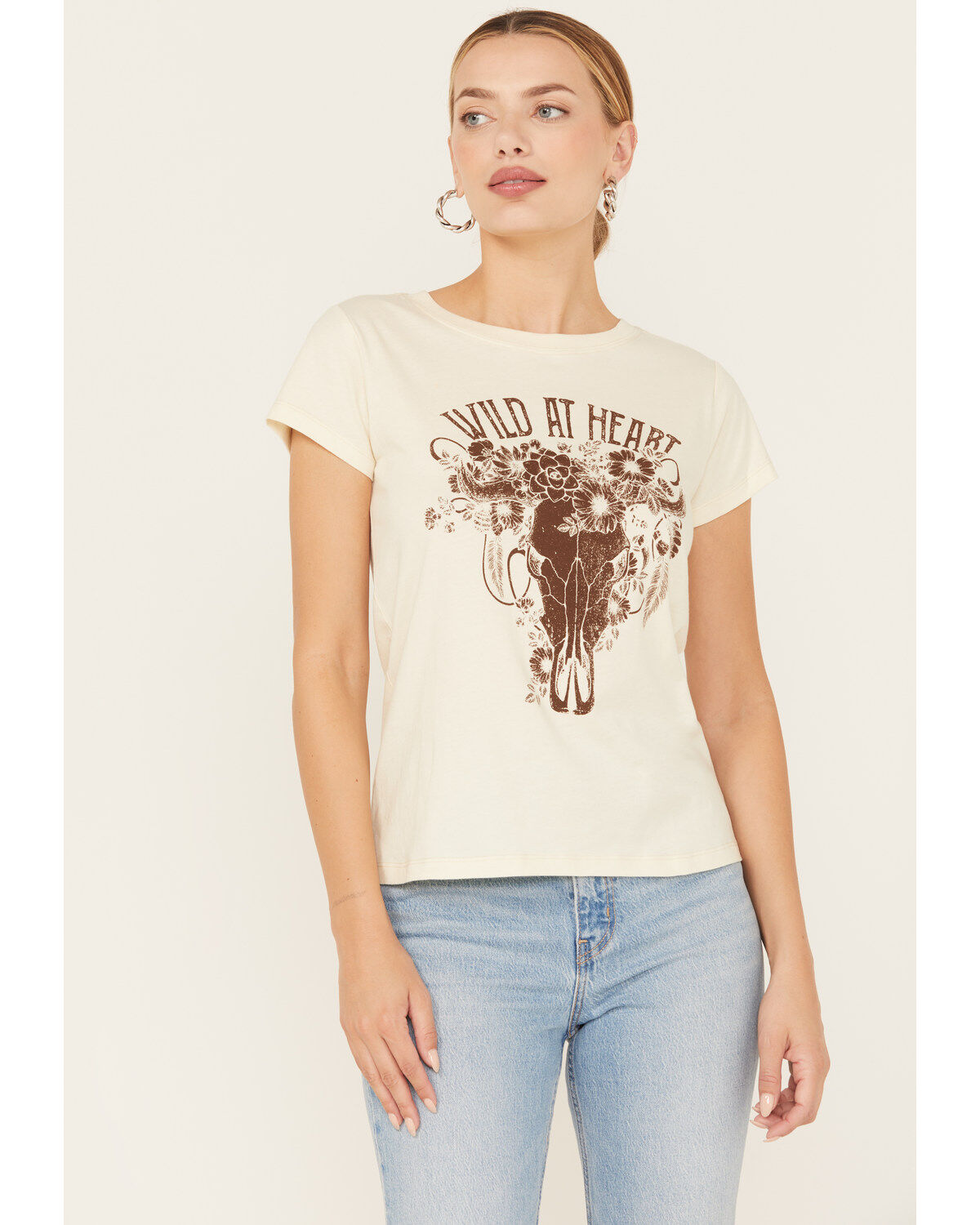 Shyanne Women's Wild At Heart Short Sleeve Graphic Tee