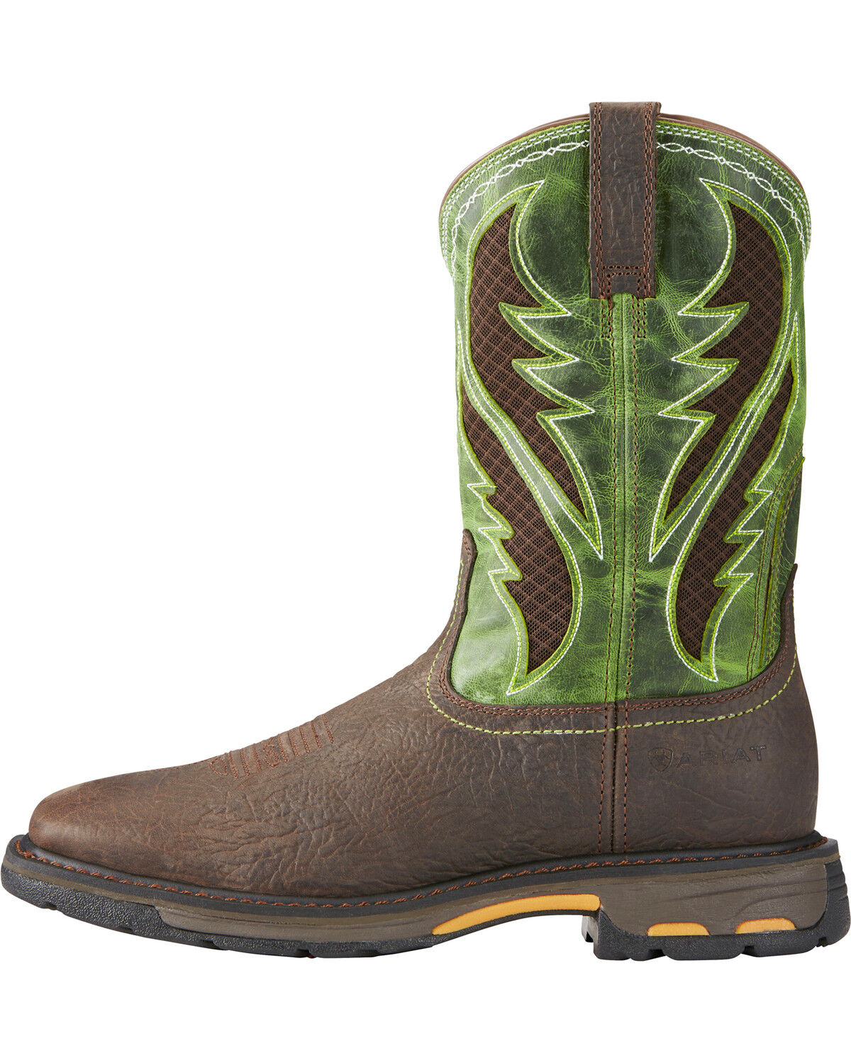 Ariat Men's Brown Workhog VentTek Work Boots - Square Toe