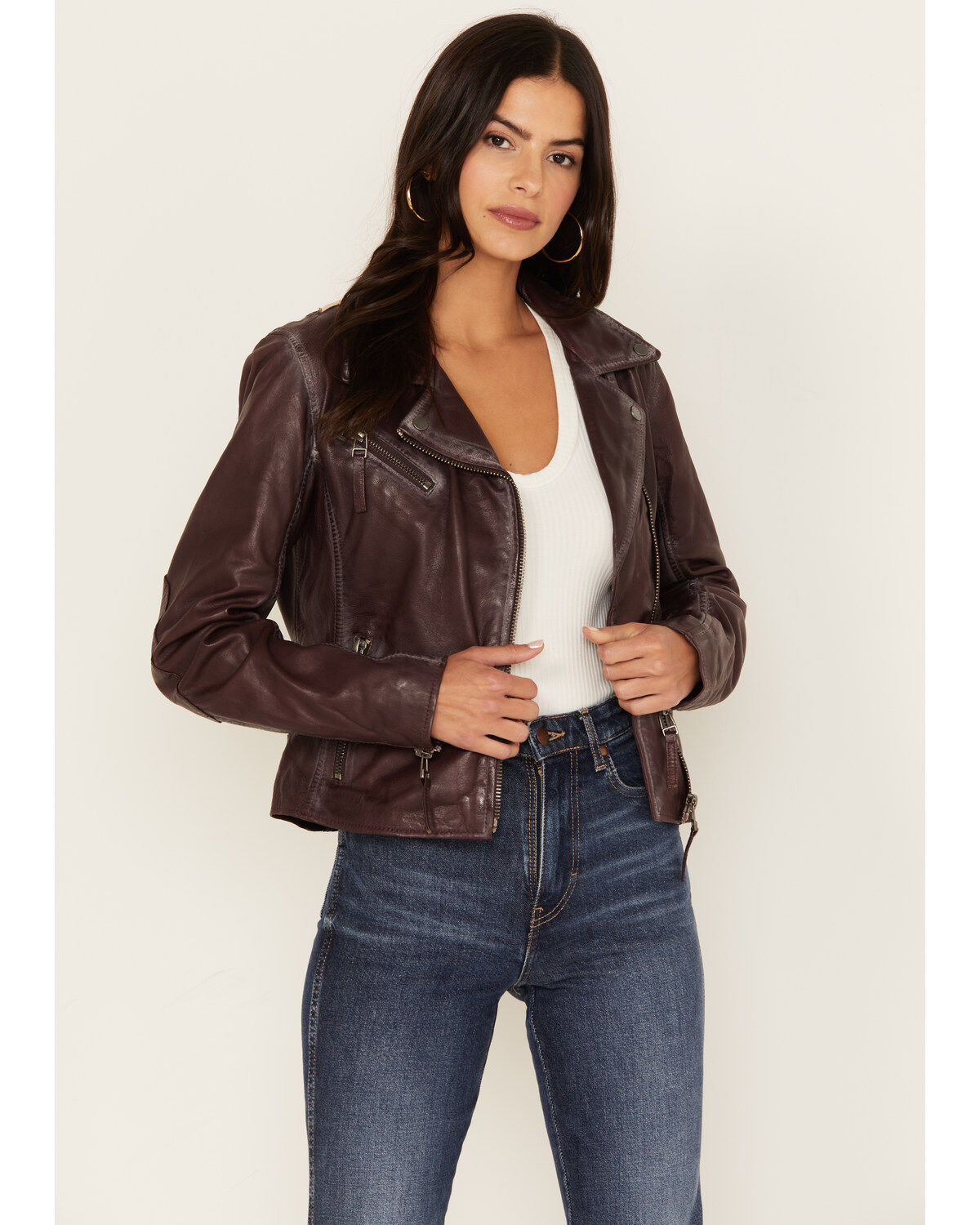 Mauritius Women's Christy Scatter Star Leather Jacket