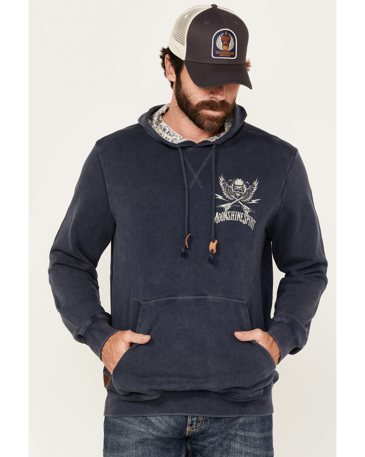 Moonshine Spirit Men's Washed Away Hooded Sweatshirt