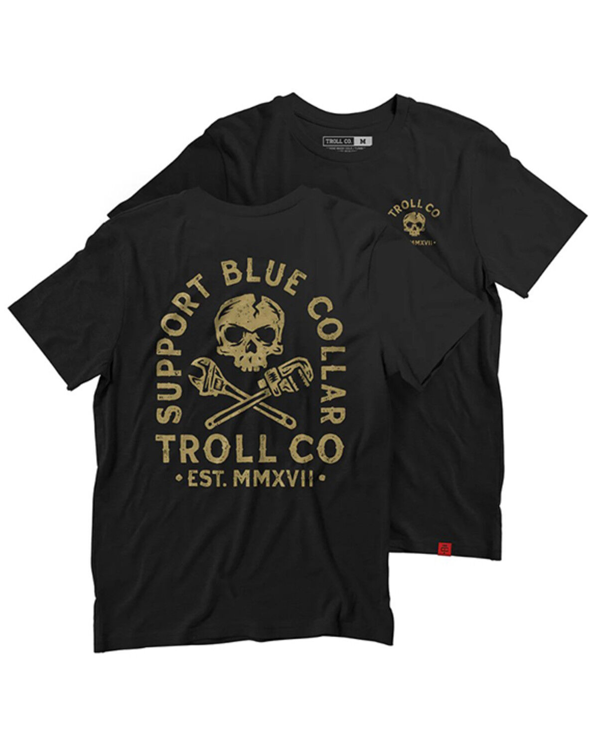 Troll Co Men's SBC Crossed Short Sleeve Graphic Work T-Shirt
