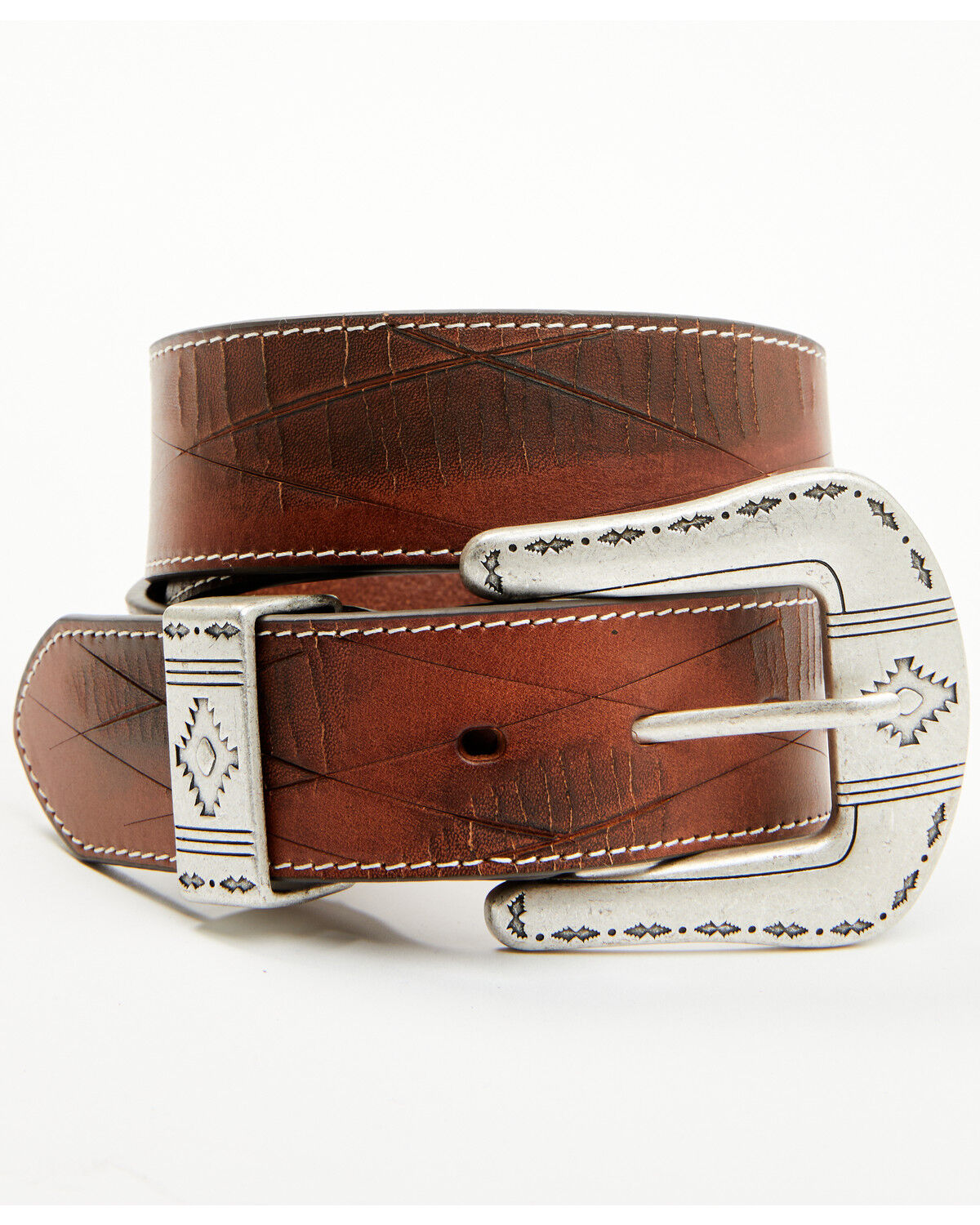 RANK 45® Men's Colt Embossed Leather Belt