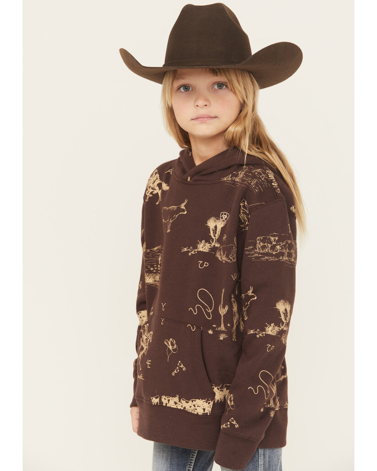Ariat Girls' Ranch Scene Hoodie
