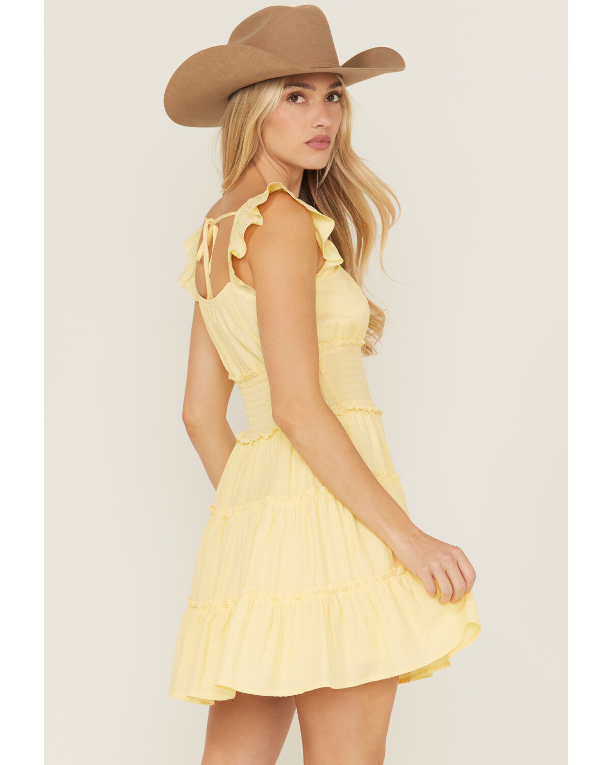 Ash & Violet Women's Smocked Waist Mini Dress