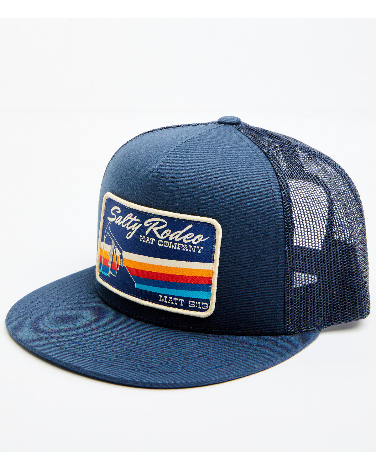Salty Rodeo Men's Oil Rig Logo Patch Trucker Cap