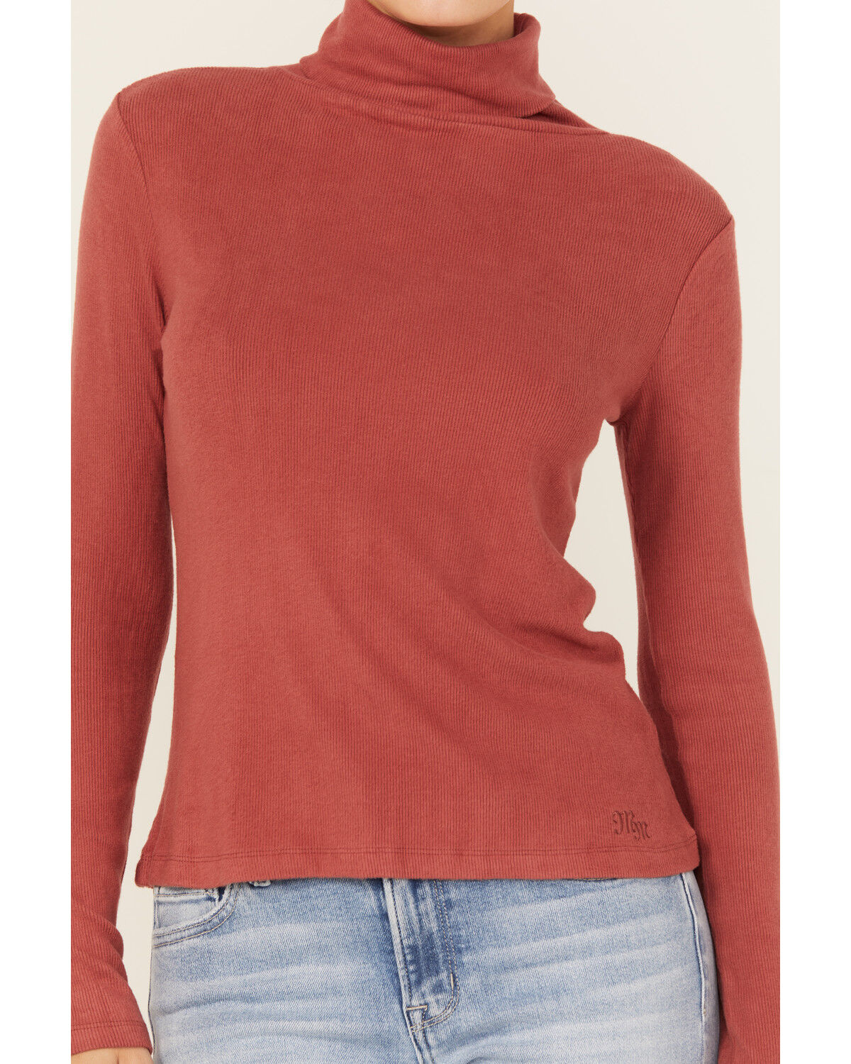 Miss Me Women's Lightweight Layering Turtleneck Top