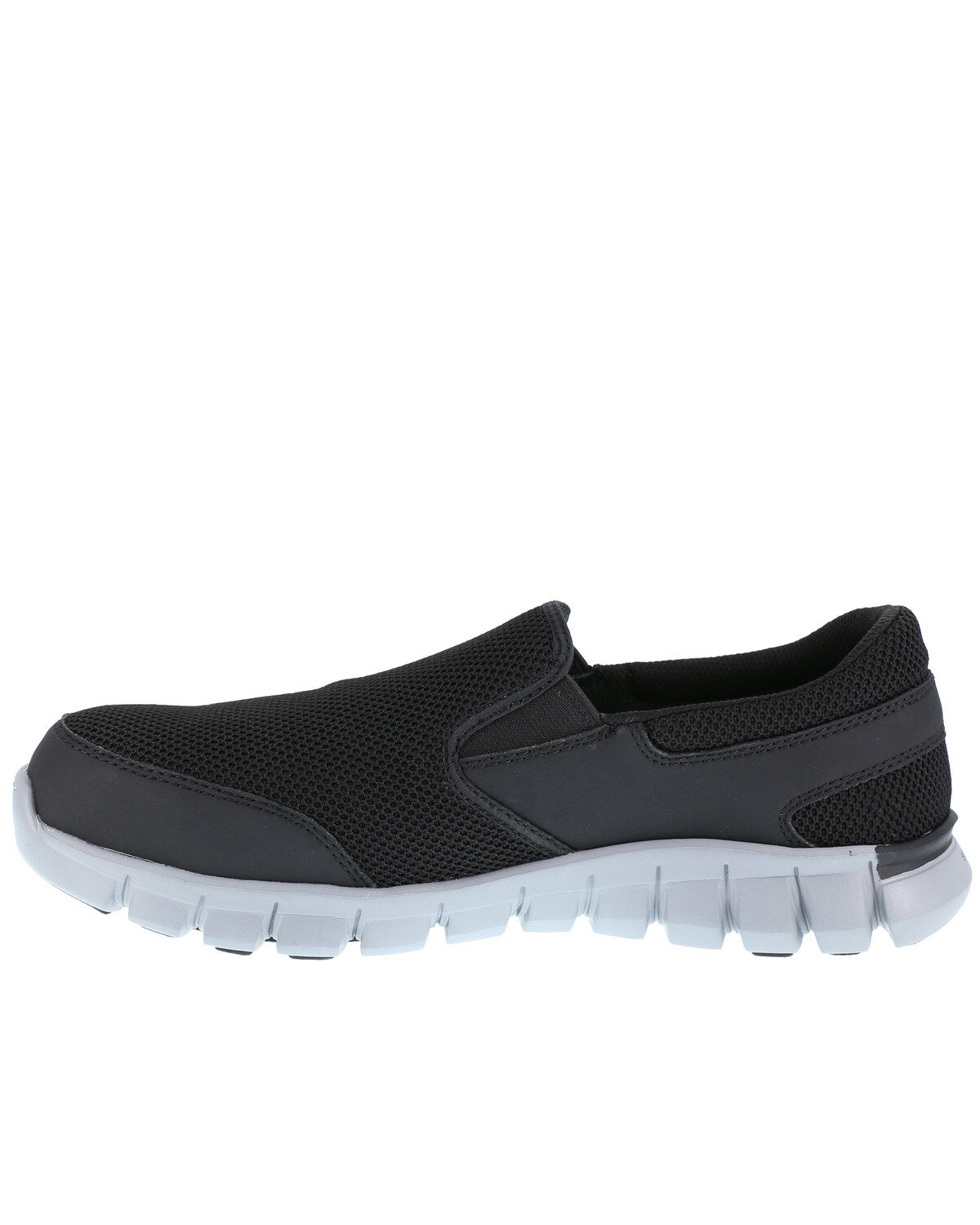 Reebok Men's Black Slip-On Sublite Work Shoes - Alloy Toe