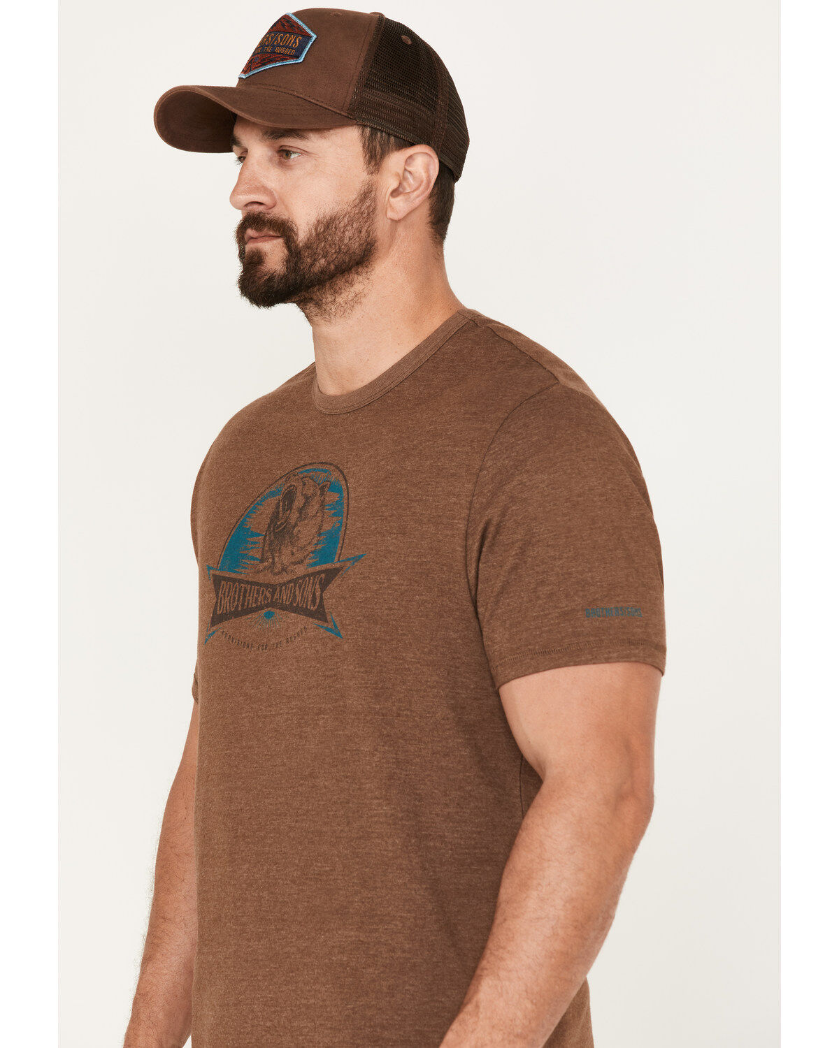 Brothers and Sons Men's Bear Logo Graphic T-Shirt