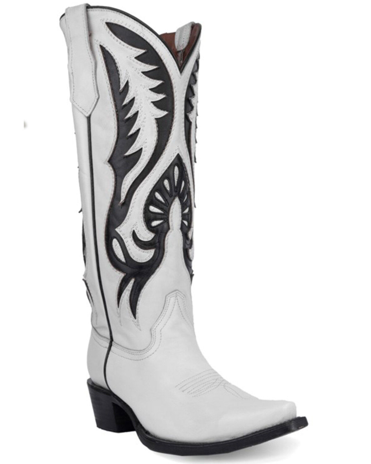 Circle G Women's Inlay Western Boots - Snip Toe