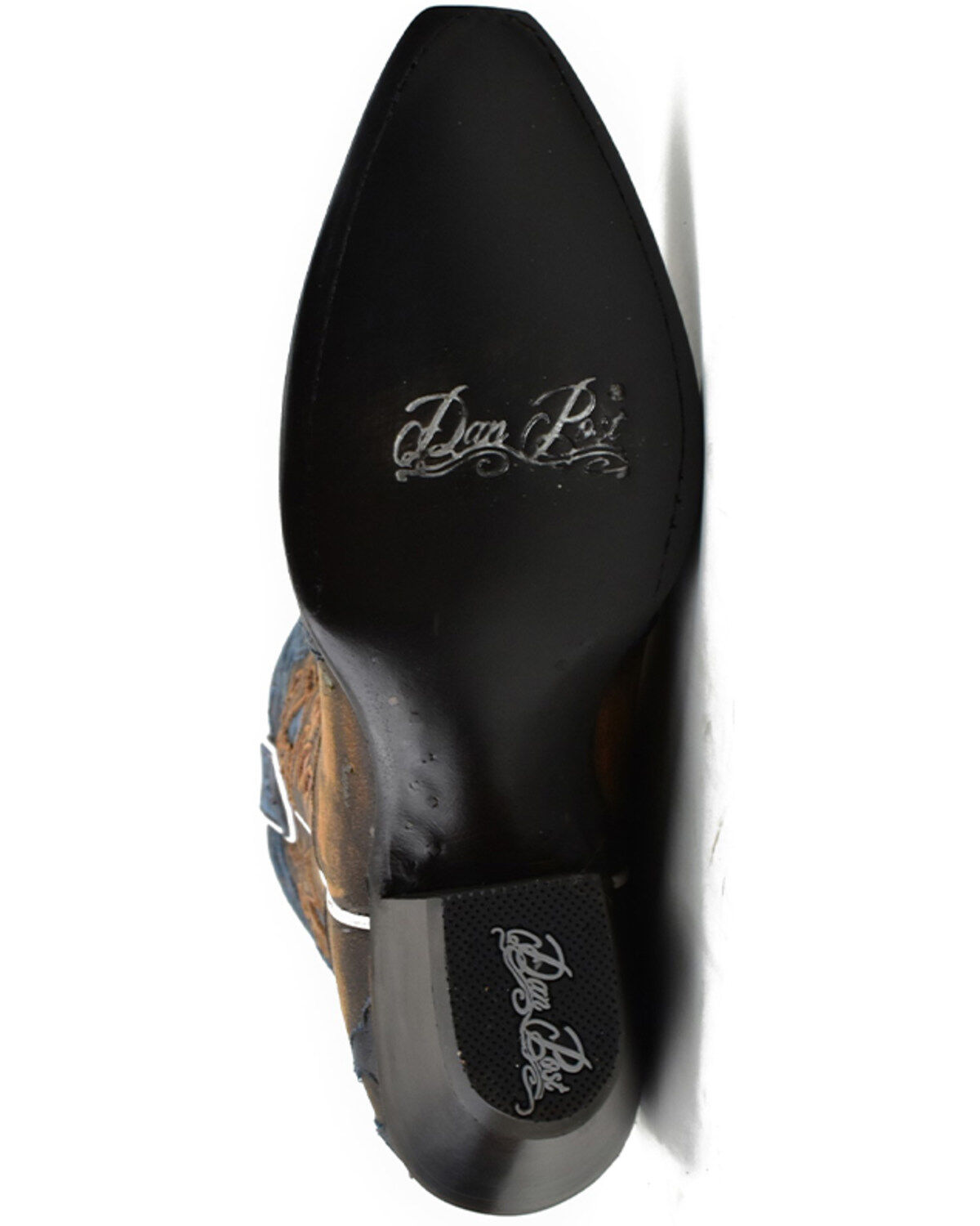 Dan Post Women's Humming Bird Heart and Floral Inlay Western Boots - Snip Toe