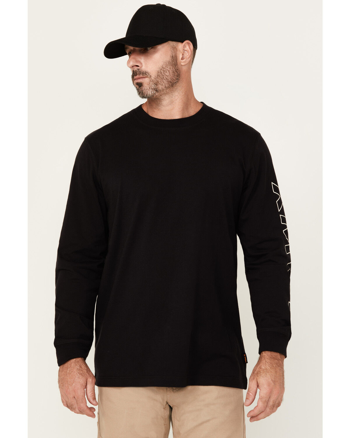 Hawx Men's X Long Sleeve Graphic Work T-Shirt