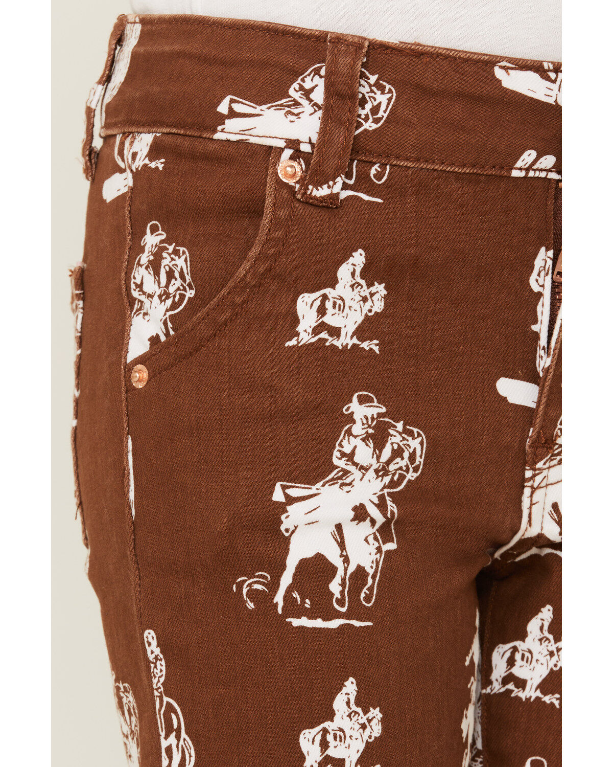 Ranch Dress'n Girls' Buckaroo Rust Super Flare Jeans