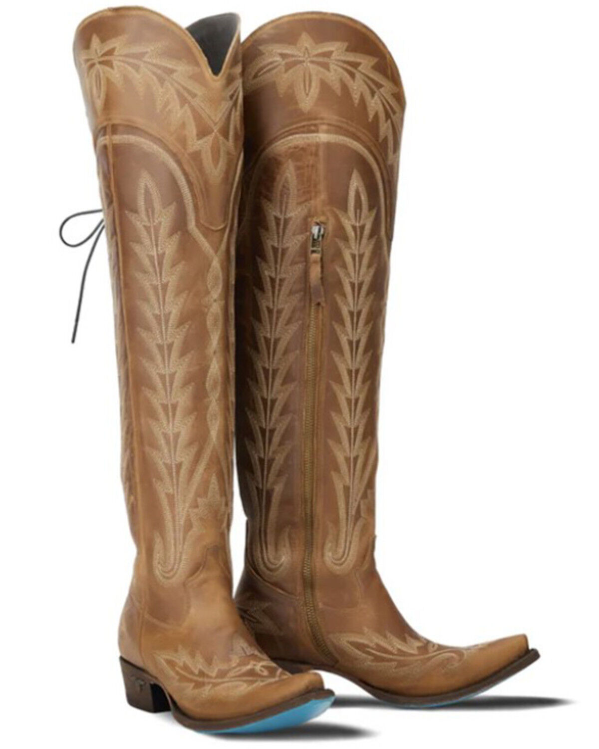Lane Women's Lexington Over The Knee Corset Western Boots - Snip Toe