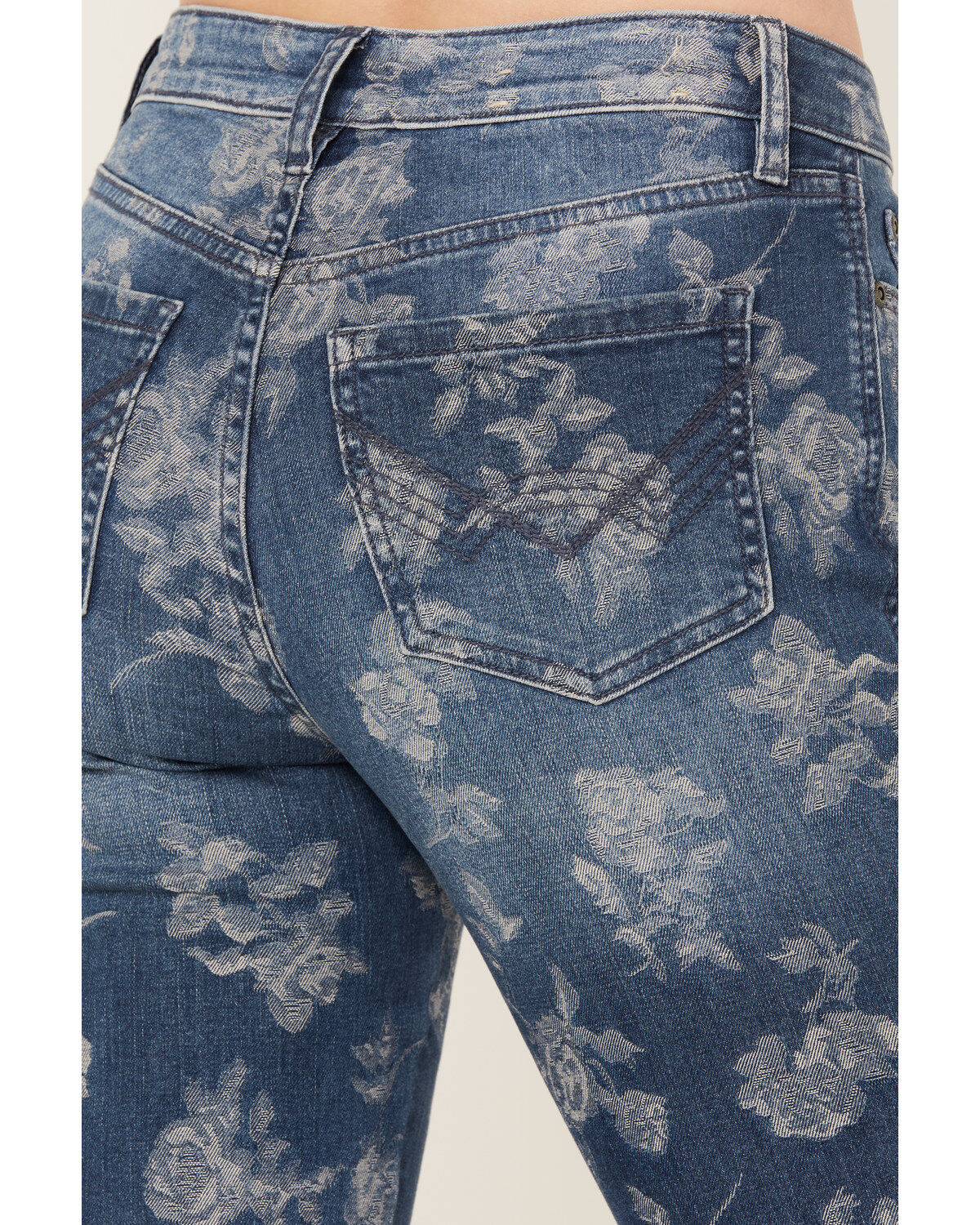 Idyllwind Women's High Risin Floral Drive Flare Jeans