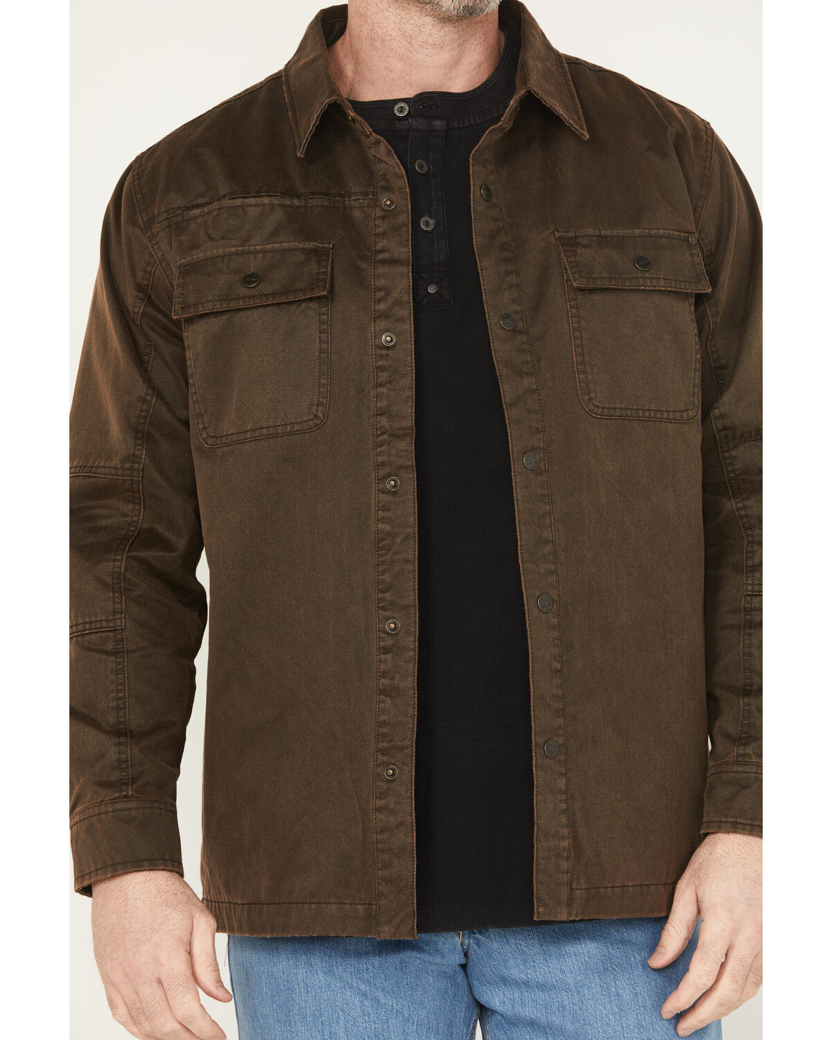 Thorogood Men's Sueded Canvas Snap Shirt Jacket