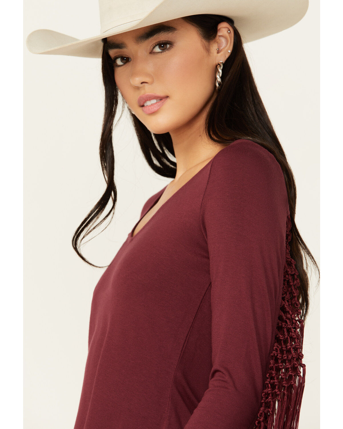Idyllwind Women's Elsie Kimono Fringe Top