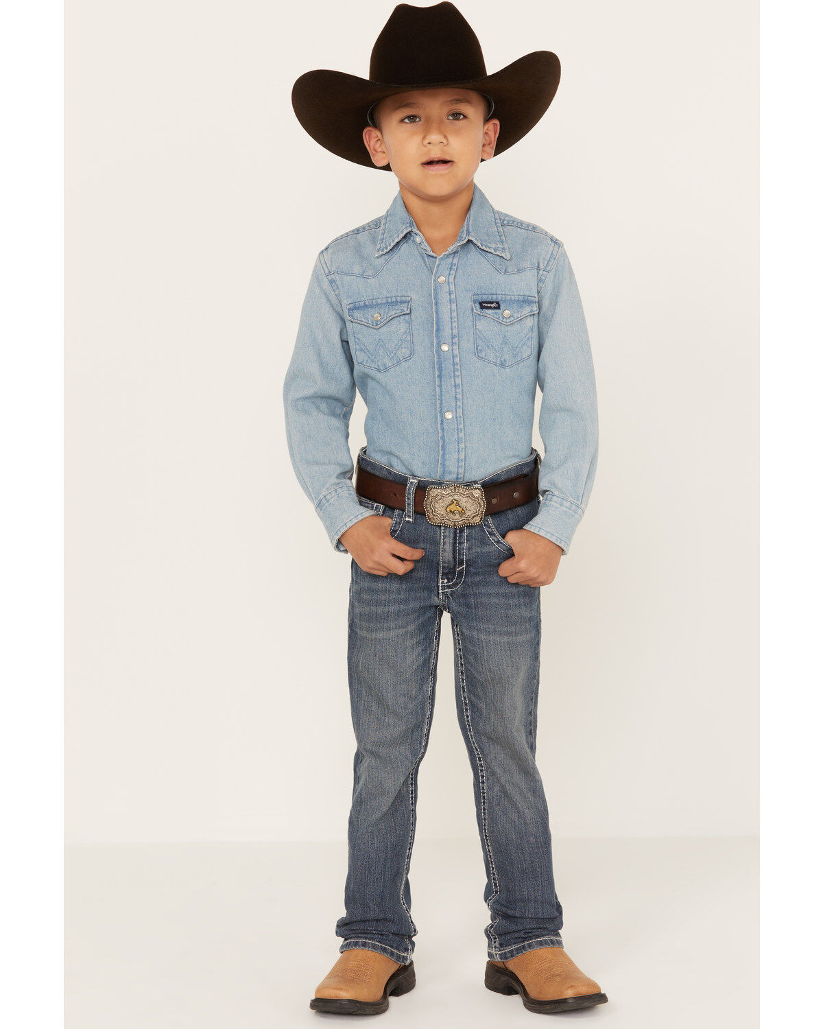 Cody James Boys' Stone Cold Wash Slim Boot Stretch Jeans - Size 4-8