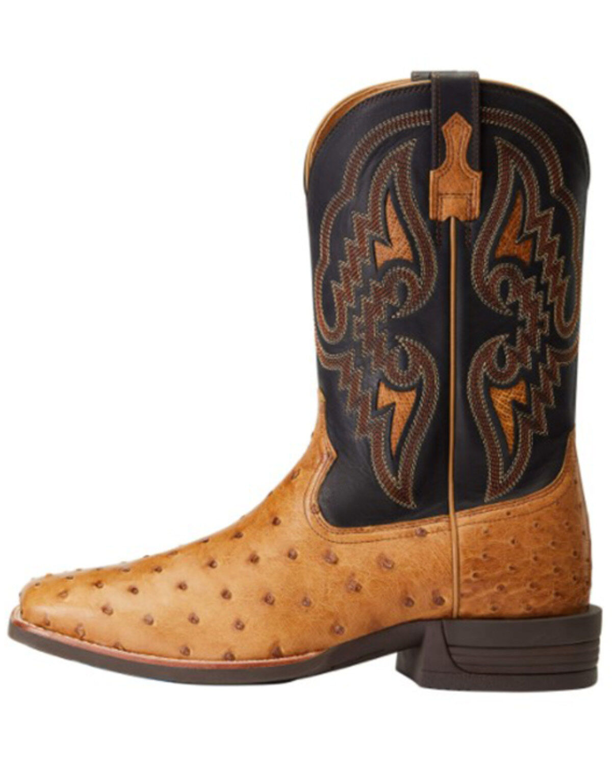 Ariat Men's Dagger Full-Quill Ostrich Exotic Western Boots - Broad Square Toe