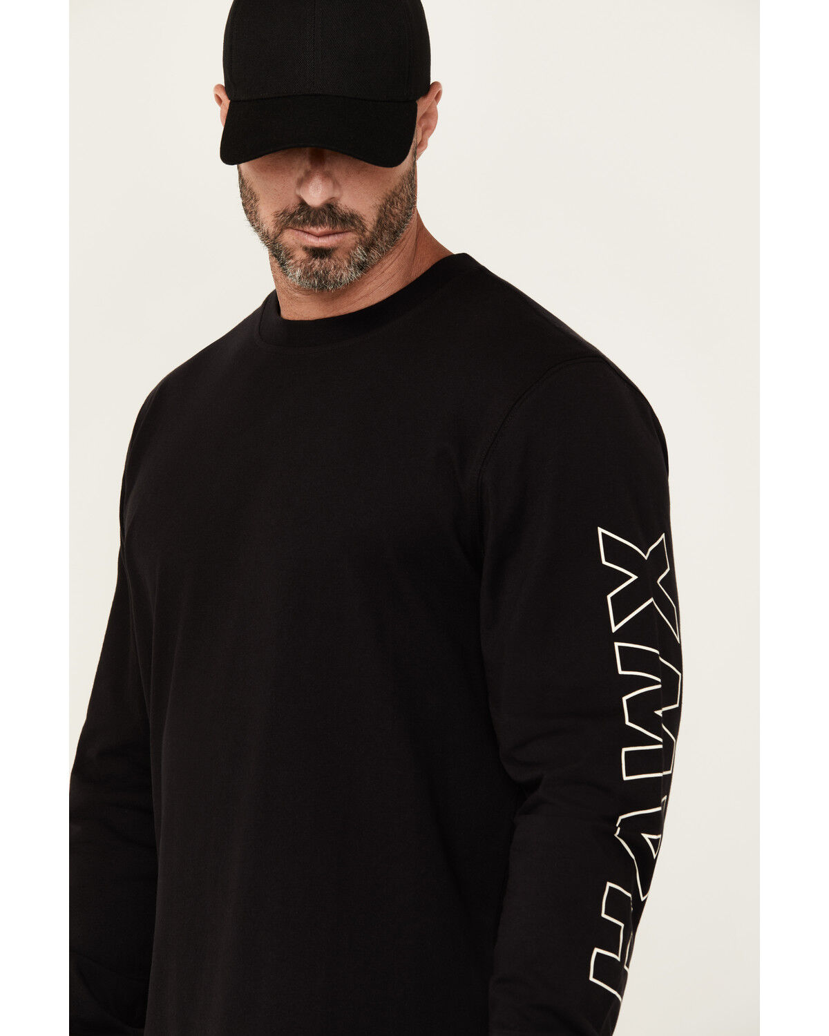 Hawx Men's X Long Sleeve Graphic Work T-Shirt