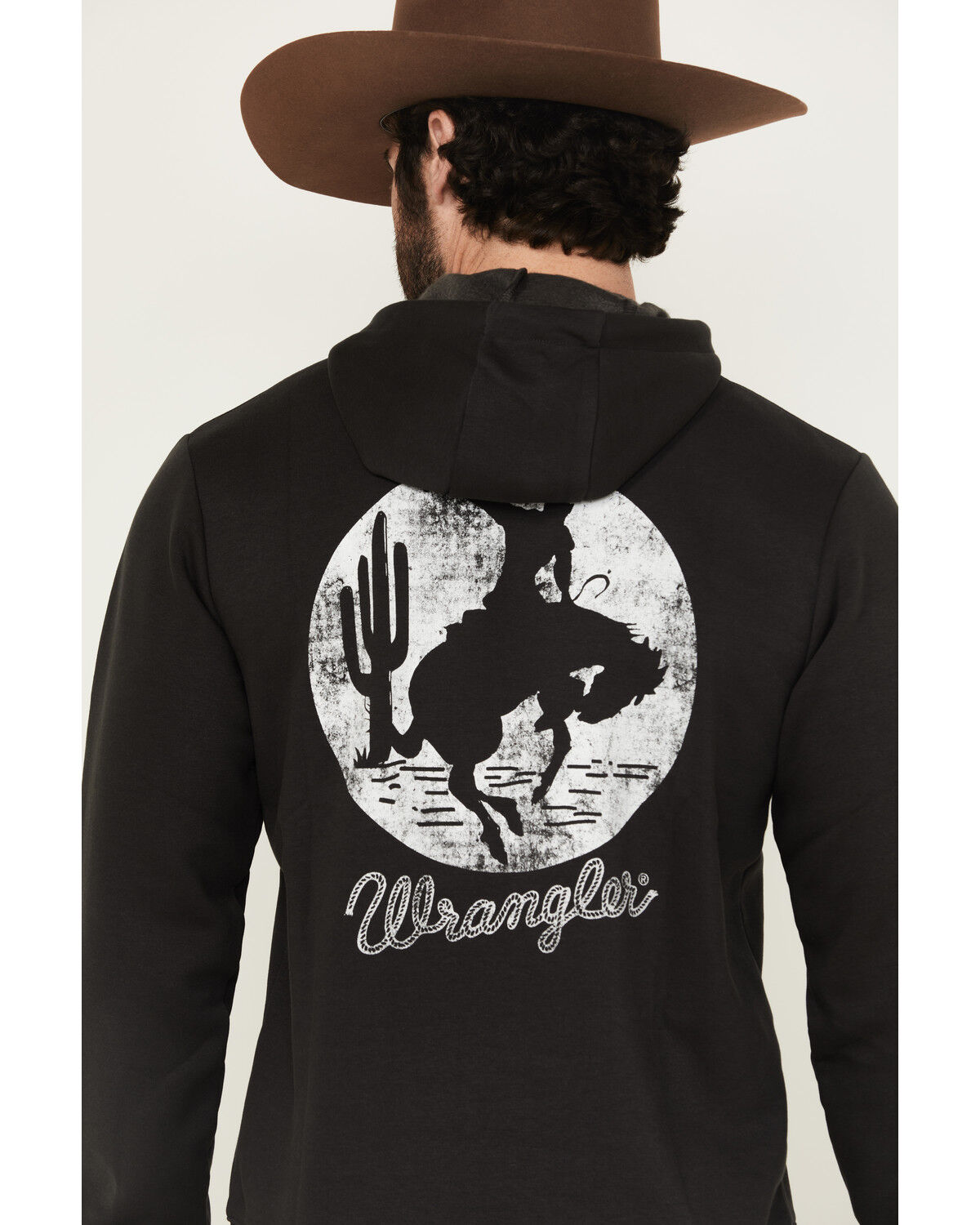 Wrangler Men's Boot Barn Exclusive Bucking Bronco Hooded Sweatshirt