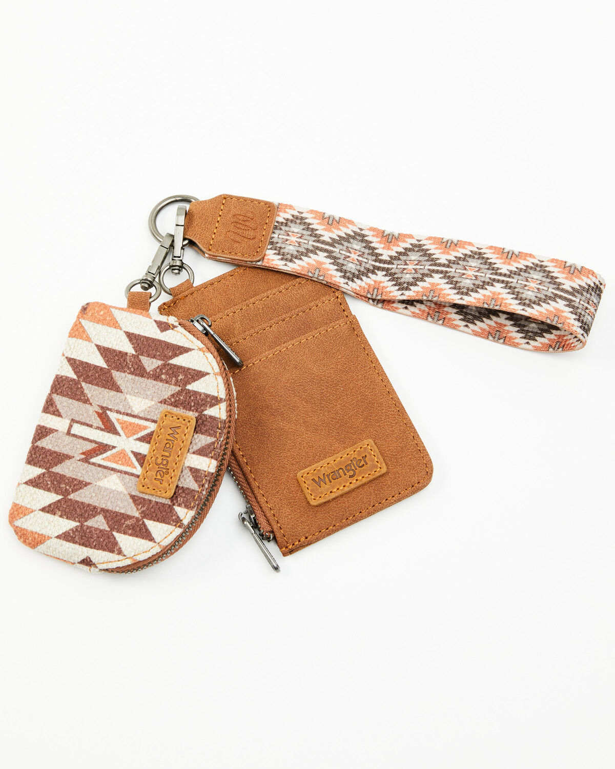 Wrangler Southwestern Print Keychain Coin Wallet