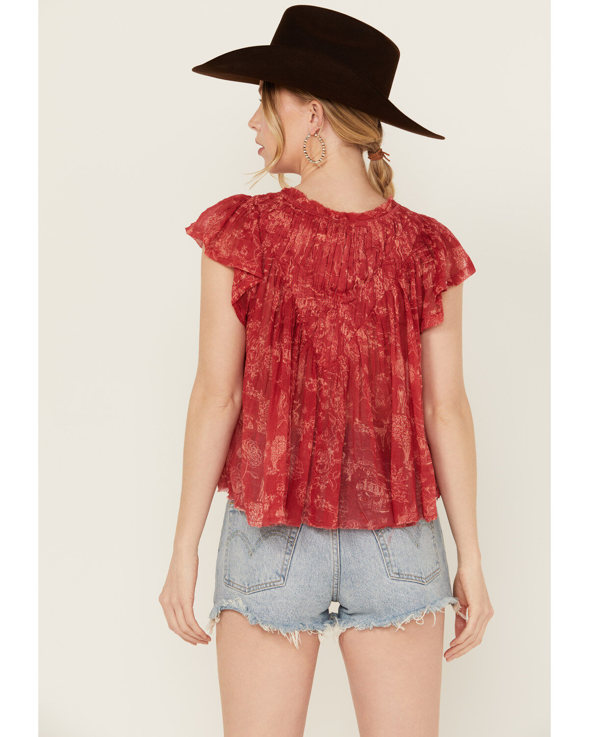 Free People Women's Printed Padma Top