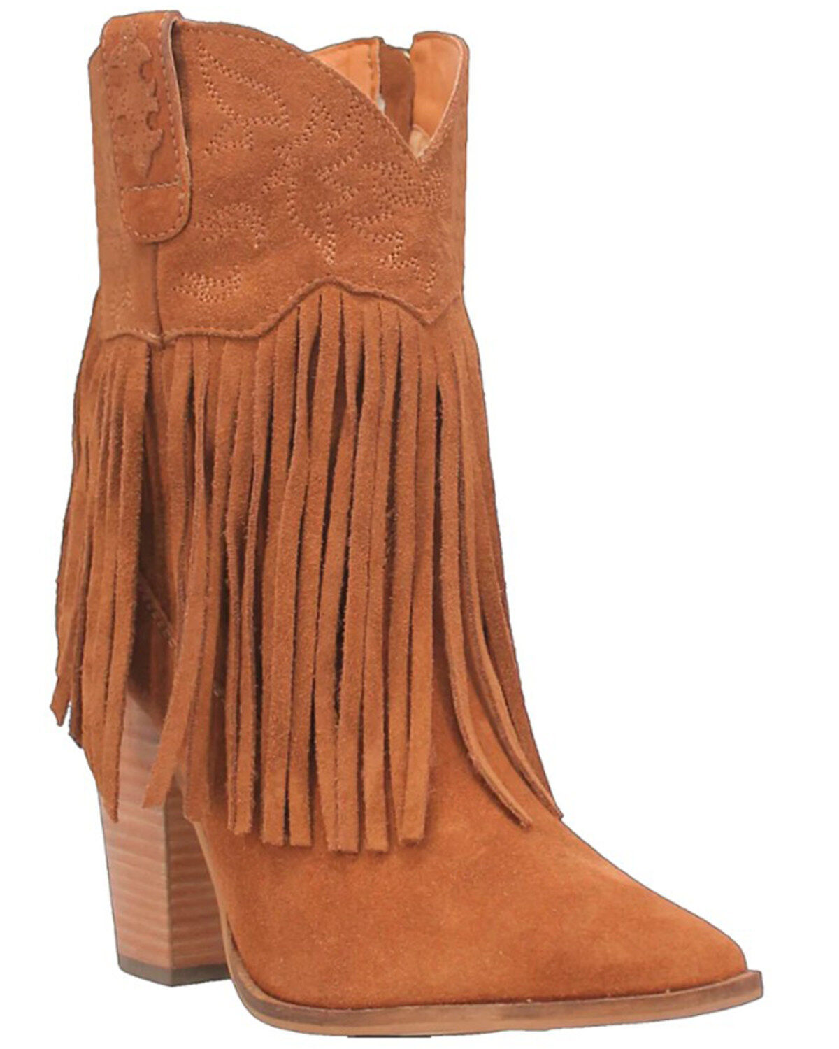 Dingo Women's Crazy Train Leather Booties - Round Toe