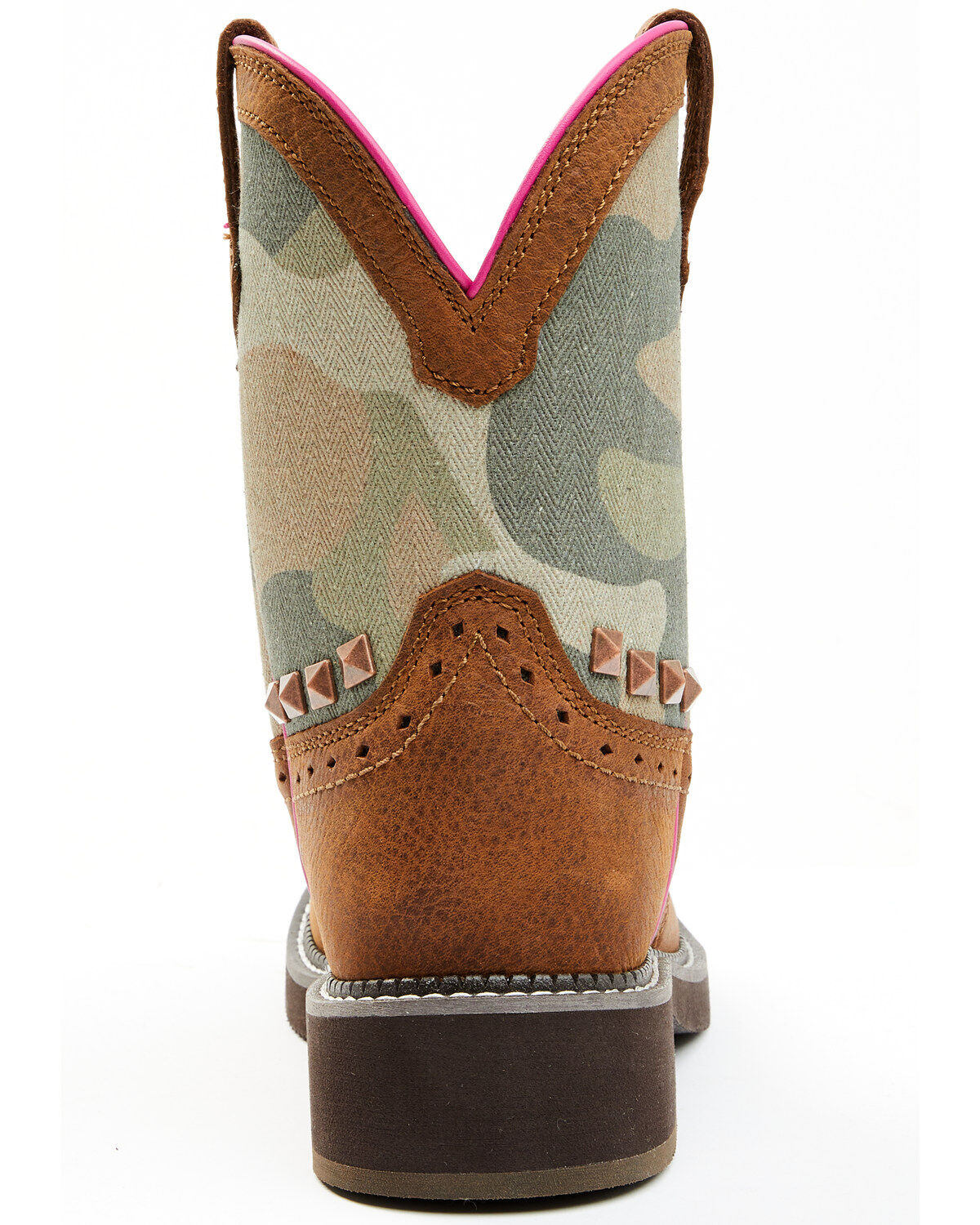 Shyanne Women's Jagger Camo Shaft Leather Western Boots - Wide Round Toe