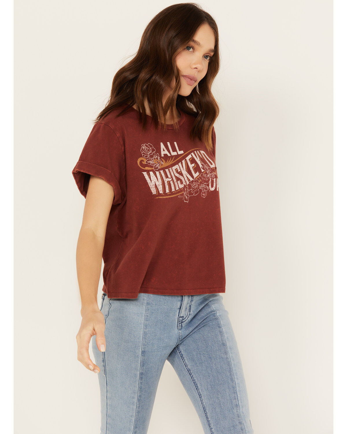 Youth in Revolt Women's All Whiskey'd Up Short Sleeve Graphic Tee