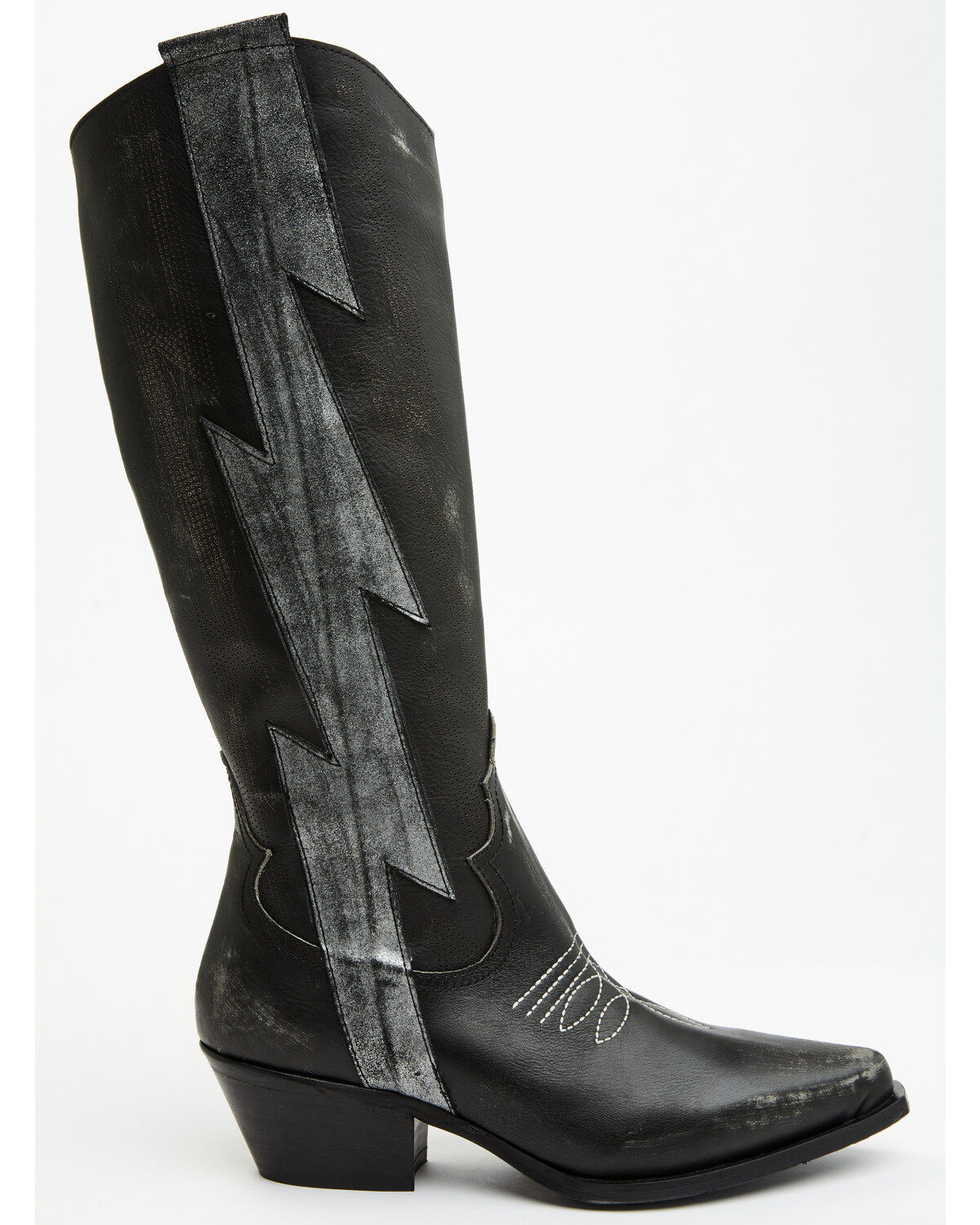 Italian Cowboy Women's Bolt Overlay Tall Western Boots - Snip Toe